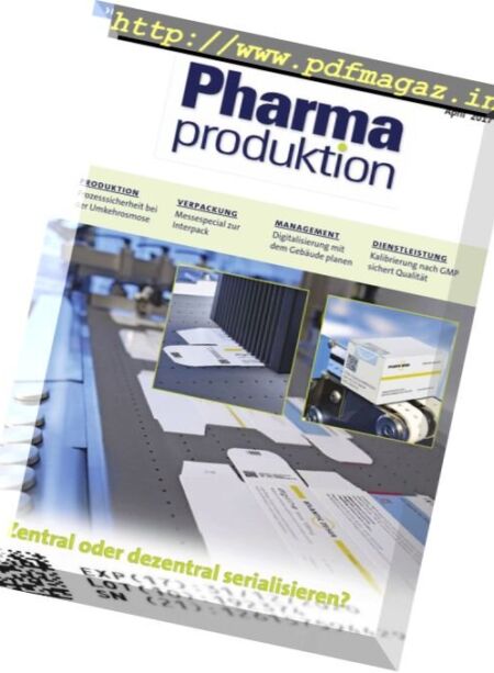 Pharma Produktion – April 2017 Cover