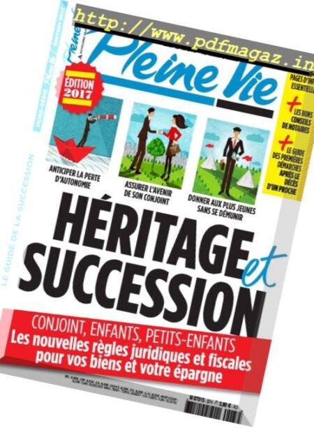 Pleine Vie – Hors-Serie – Heritage et Succession 2017 Cover