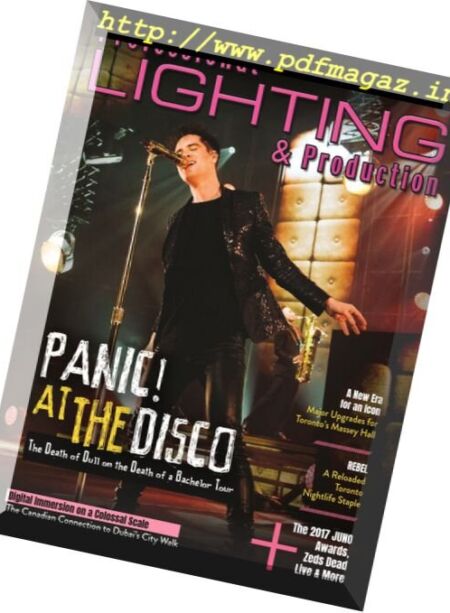 Professional Lighting & Production – Summer 2017 Cover