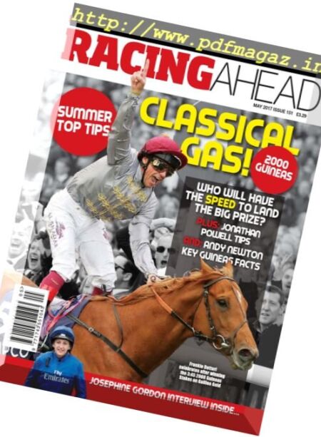 Racing Ahead – May 2017 Cover