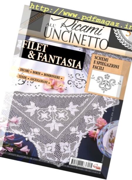 Ricami all’ Uncinetto – Agosto-Settembre 2016 Cover