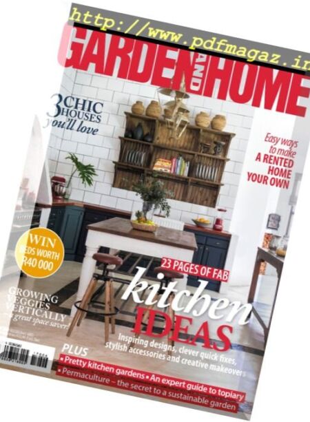 South African Garden and Home – June 2017 Cover