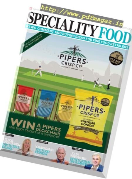 Speciality Food – May 2017 Cover