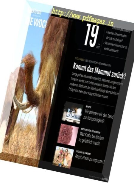 Spektrum Die Woche – 11 Mai 2017 Cover