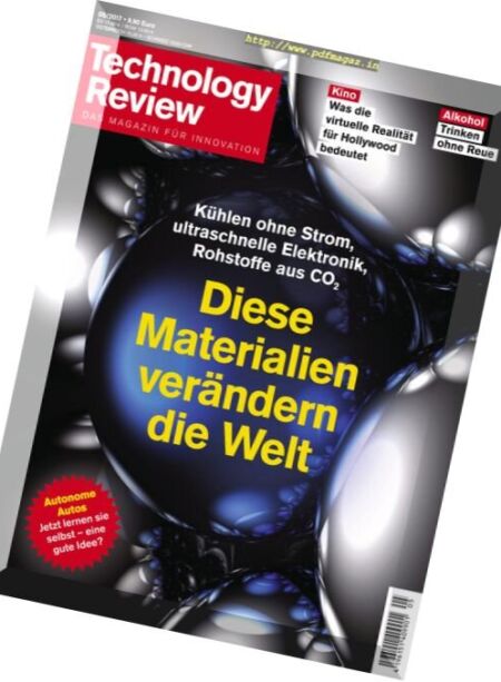 Technology Review – Mai 2017 Cover