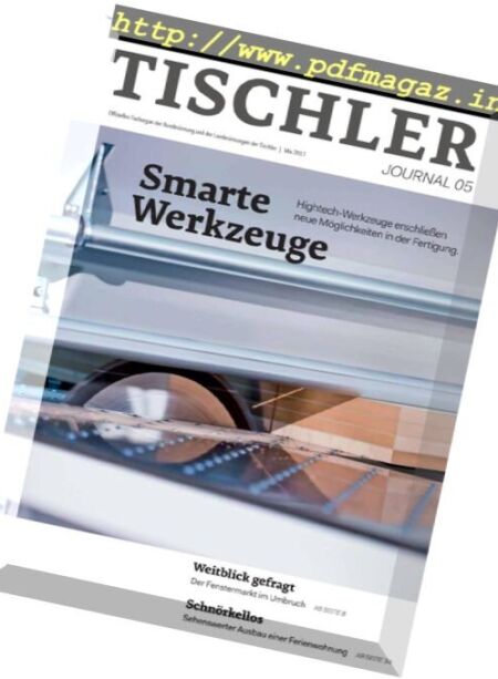 Tischler Journal – Mai 2017 Cover