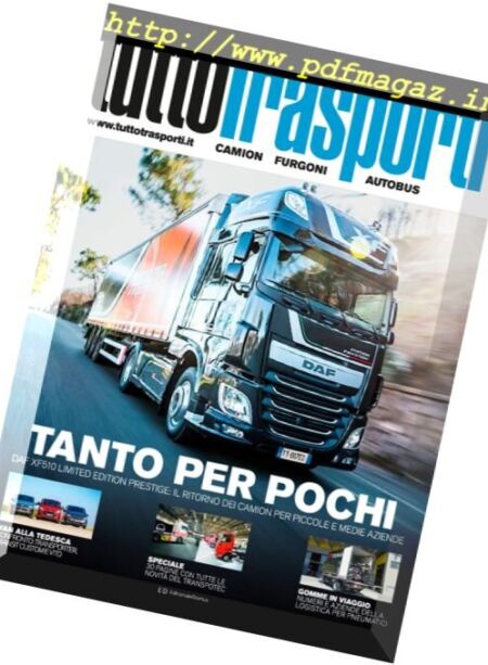 TuttoTransporti – Aprile 2017 Cover