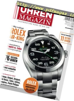 Uhren Magazin – Mai-Juni 2017