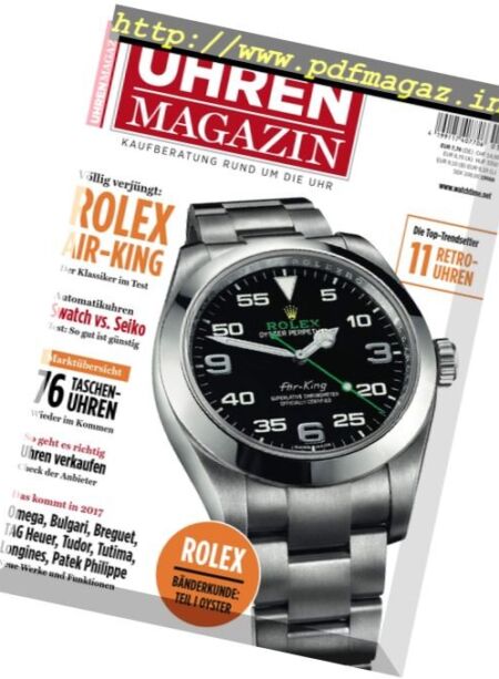 Uhren Magazin – Mai-Juni 2017 Cover