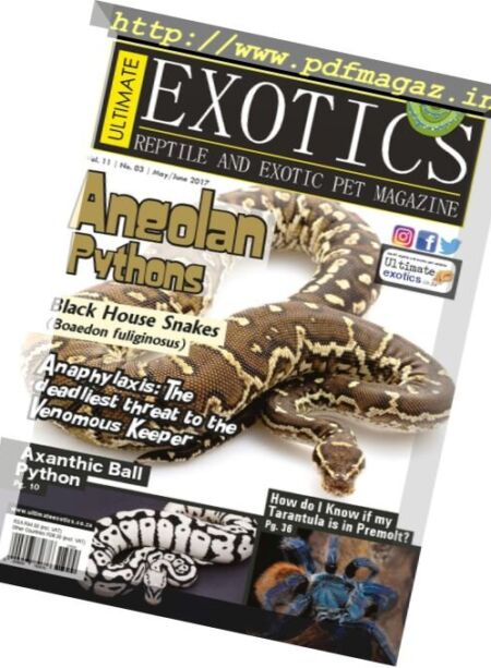 Ultimate Exotics – May-June 2017 Cover
