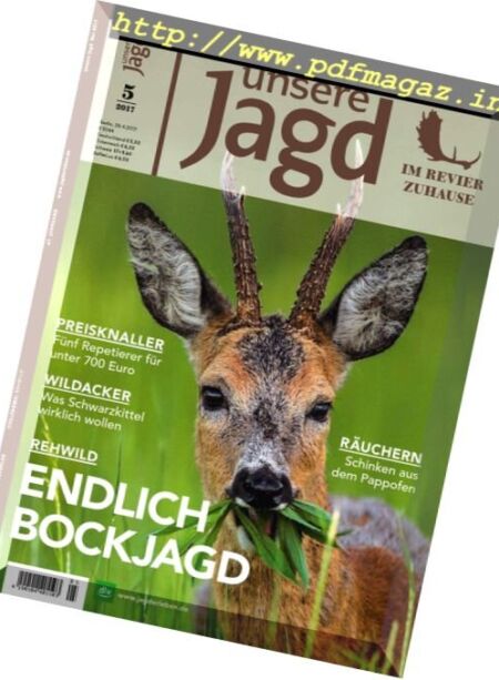 Unsere Jagd – Mai 2017 Cover