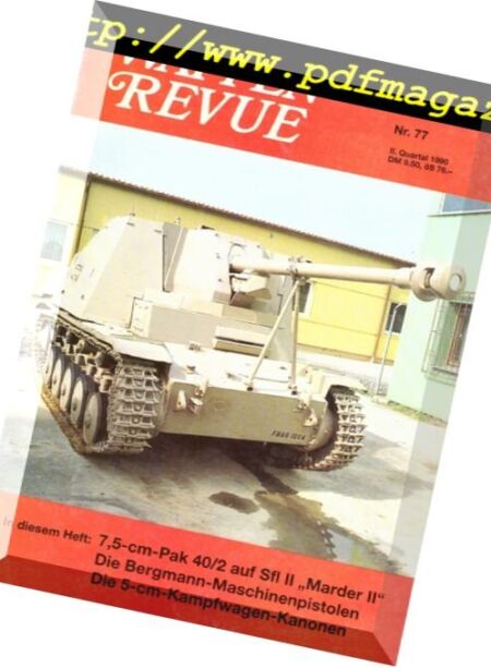 Waffen Revue – N 77, II.Quartal 1990 Cover