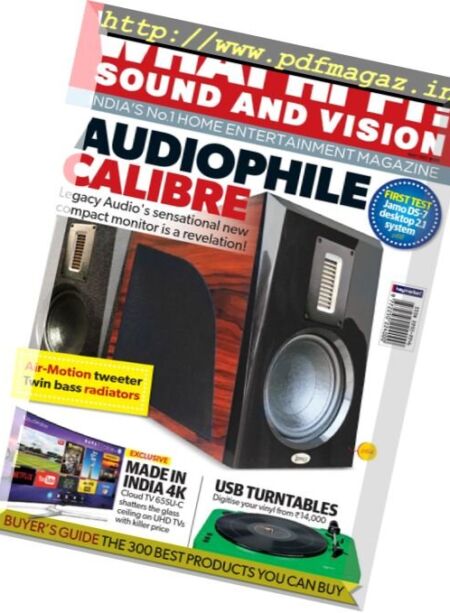 What Hi-Fi India – May 2017 Cover