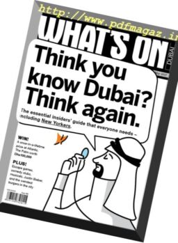 What’s On Dubai – May 2017