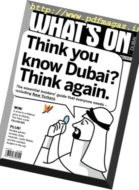 What’s On Dubai – May 2017 Cover