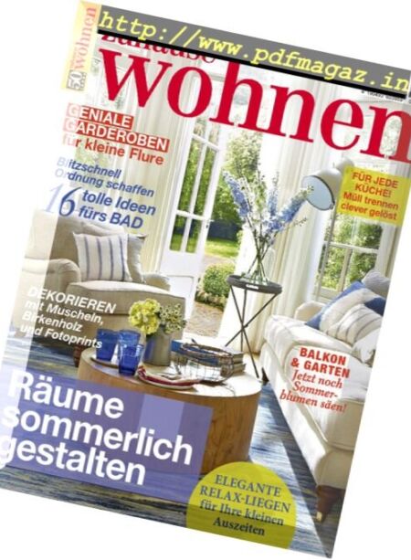 Zuhause Wohnen – Juni 2017 Cover