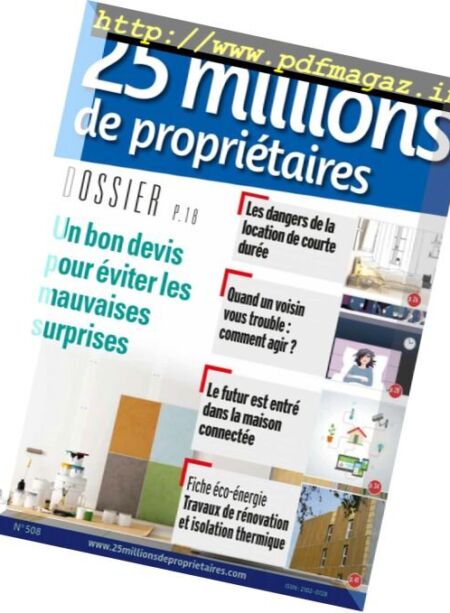 25 Millions de Proprietaires – Juin 2017 Cover