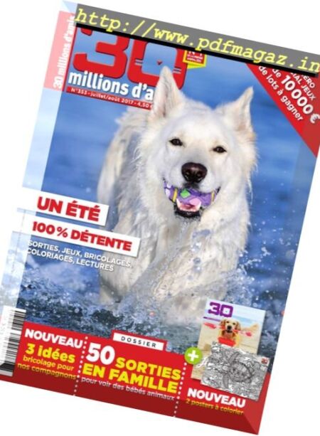 30 Millions d’amis – Juillet-Aout 2017 Cover