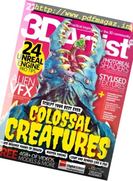 3D Artist – Issue 108, 2017 Cover
