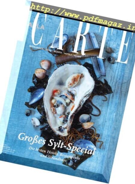 A la Carte – Juli 2017 Cover
