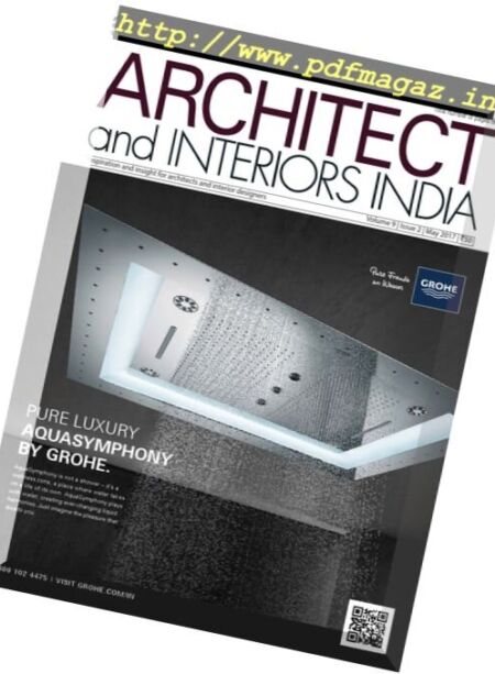 Architect and Interiors India – May 2017 Cover