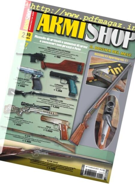 Armi Shop – Luglio 2017 Cover