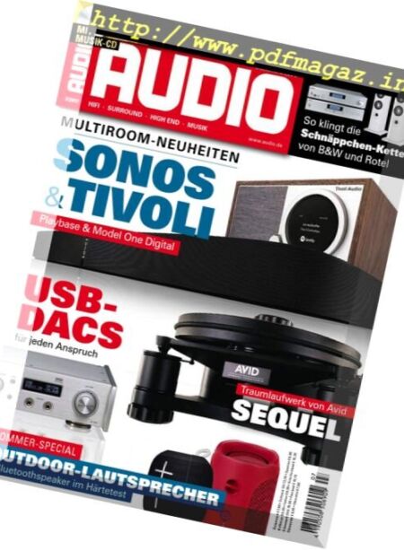 Audio – Juli 2017 Cover