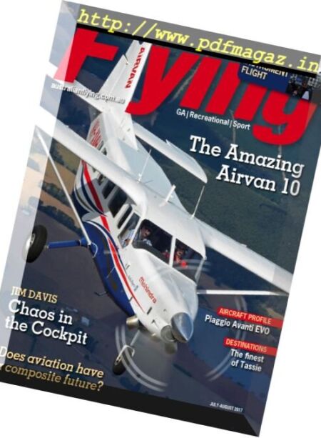 Australian Flying – July-August 2017 Cover