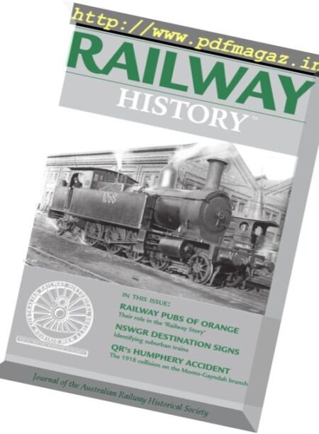 Australian Railway History – June 2017 Cover