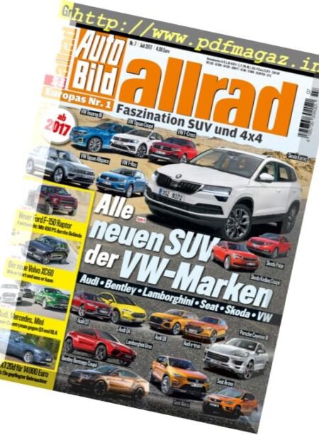 Auto Bild Allrad – Juli 2017 Cover