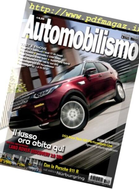 Automobilismo – Maggio 2017 Cover