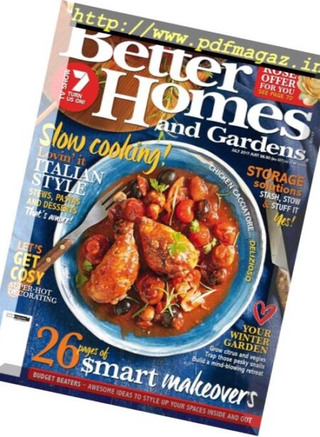 Better Homes and Gardens Australia – July 2017 Cover