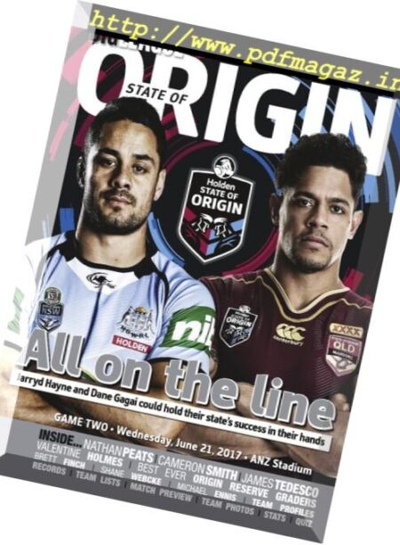 Big League – State of Origin Game Two 2017 Cover