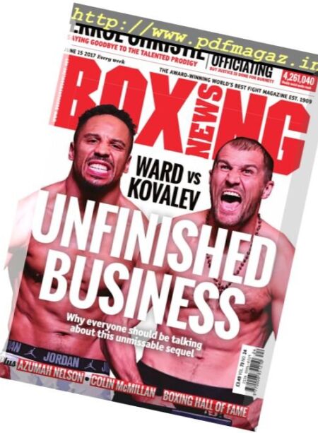 Boxing News – 15 June 2017 Cover