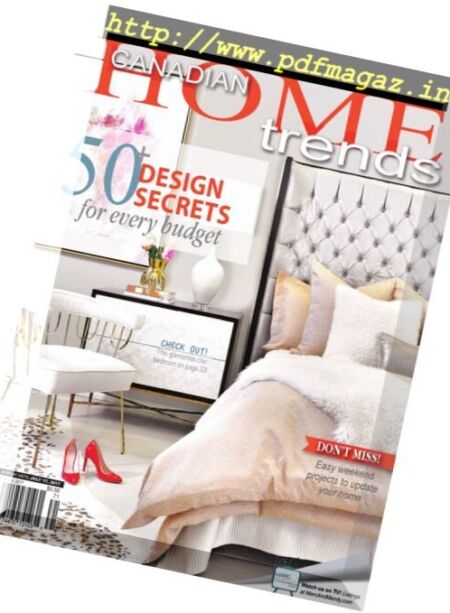 Canadian Home Trends – Spring 2017 Cover