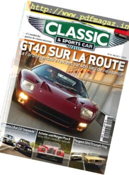 Classic & Sports Car France – Mai 2017