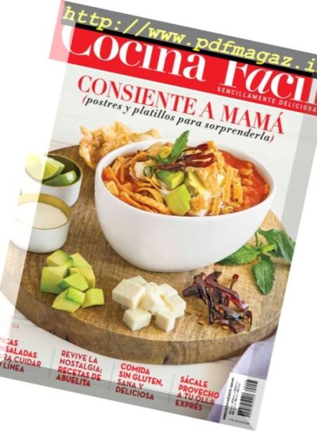 Cocina Facil Mexico – Mayo 2017 Cover