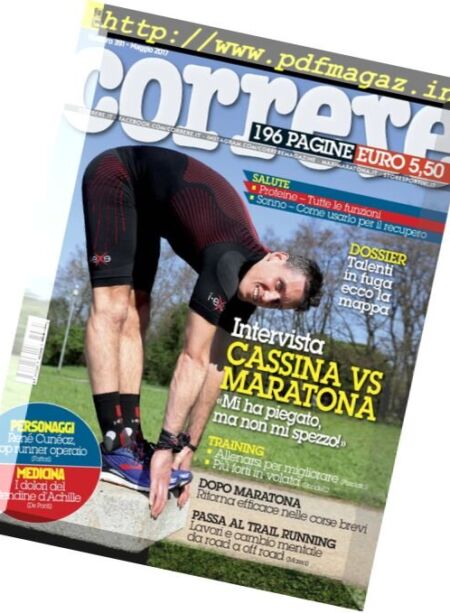 Correre – Maggio 2017 Cover