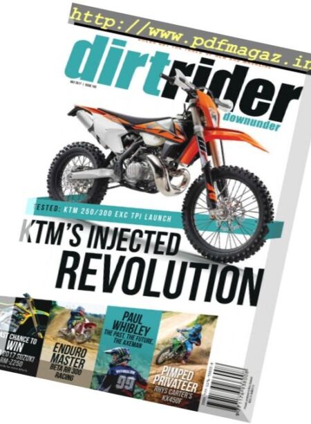Dirt Rider Downunder – July 2017 Cover