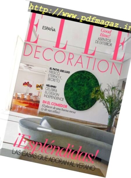 Elle Decoration Spain – Junio 2017 Cover