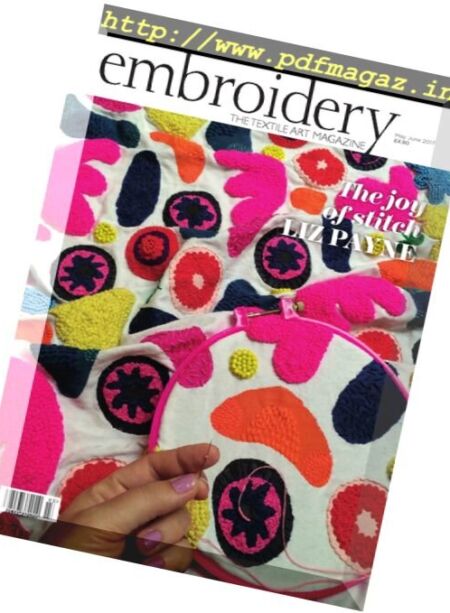 Embroidery Magazine – May-June 2017 Cover