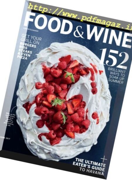 Food & Wine – June 2017 Cover