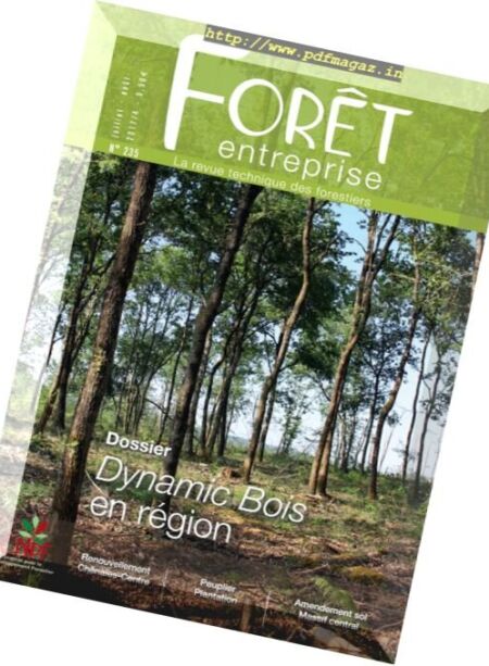 Foret Entreprise – Juillet-Aout 2017 Cover