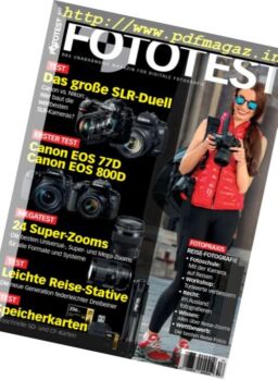 Fototest – Juli-August 2017