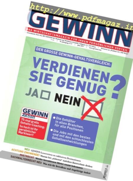Gewinn Germany – Juni 2017 Cover