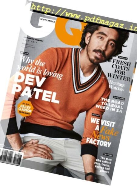 GQ South Africa – July 2017 Cover