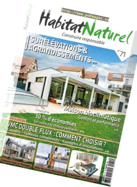 Habitat Naturel – N 71, 2017 Cover
