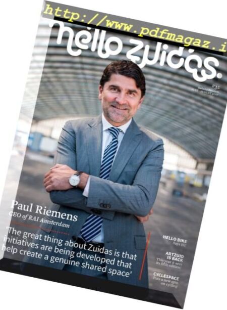 Hello Zuidas – July-August 2017 Cover