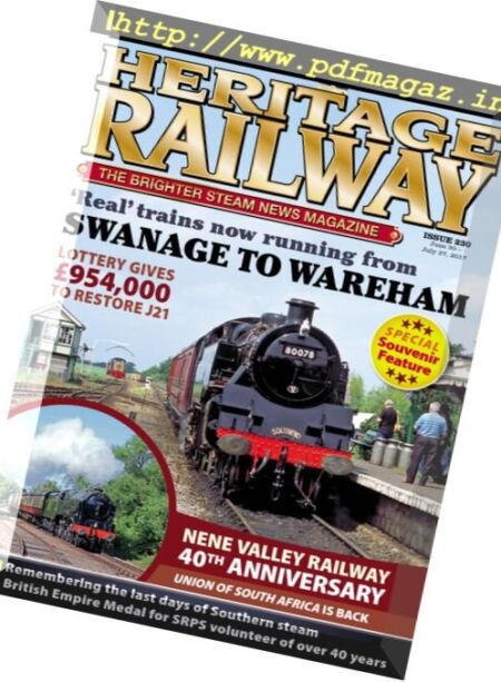 Heritage Railway – 30 June – 27 July 2017 Cover
