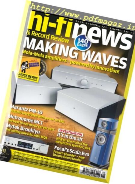 Hi-Fi News – August 2017 Cover